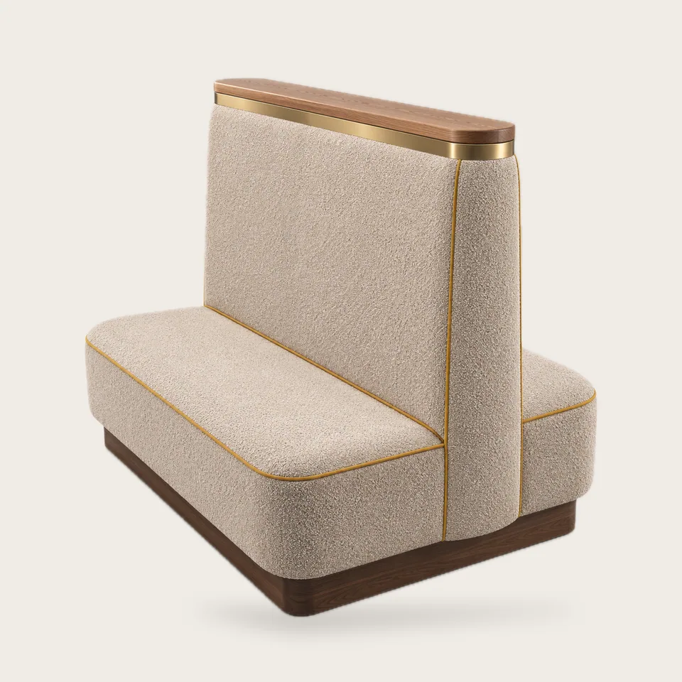 Carroll High-Back Double Booth